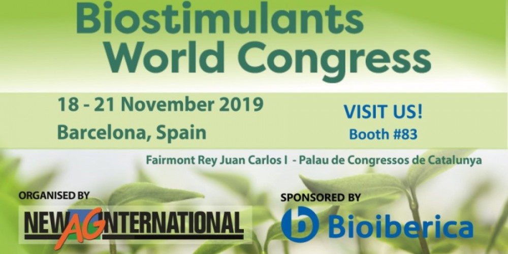 Bioiberica to have an active participation in the 4thBiostimulants World Congress, held in Barcelona in November 2019 