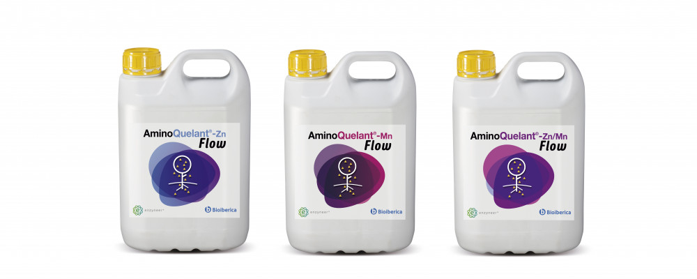 Bioibérica lanza la nueva gama AminoQuelant® Flow. en forma de suspensión concentrada con L-α-aminoácidos, para el estrés carencial de los cultivos