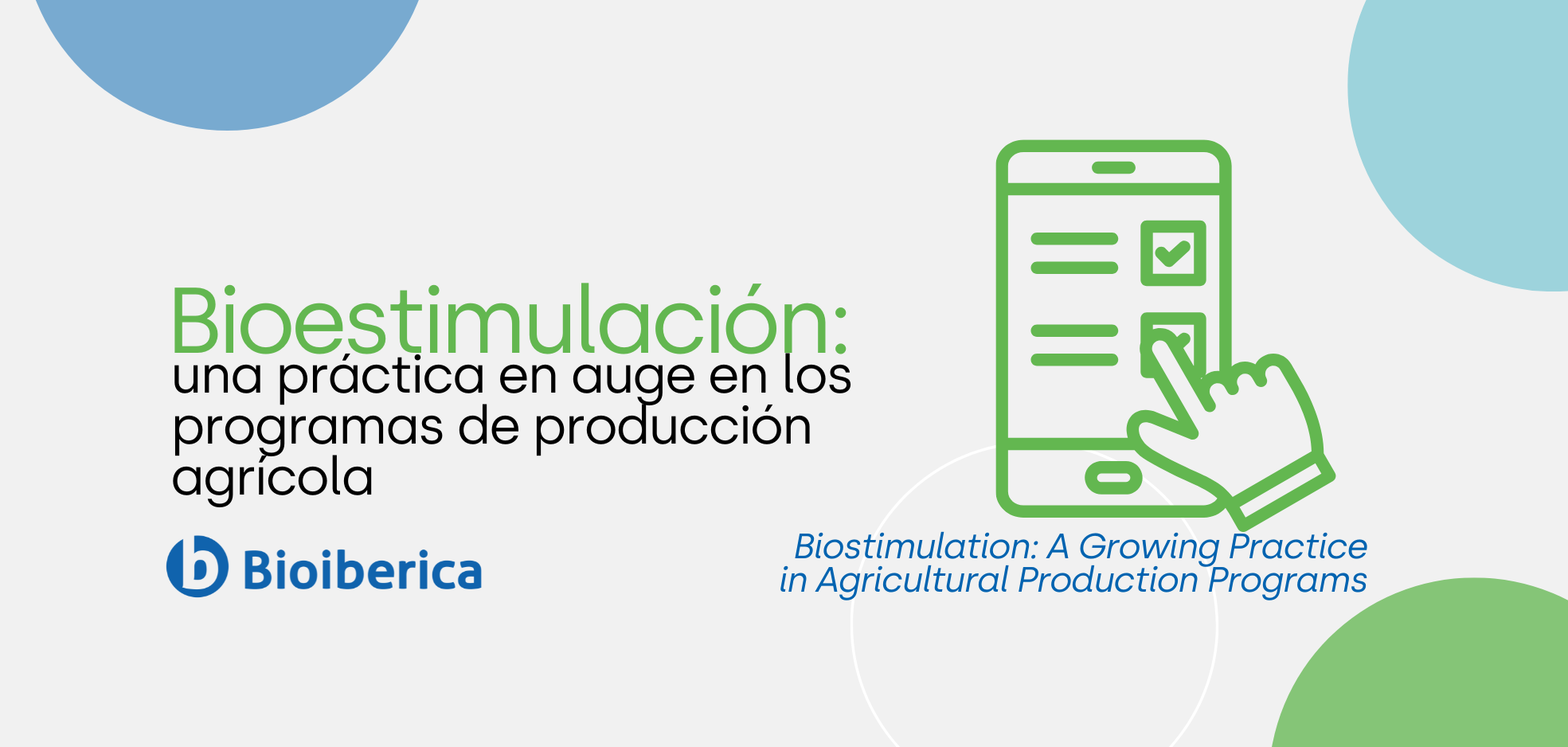Bioestimulación: una práctica en auge en los programas de producción agrícola