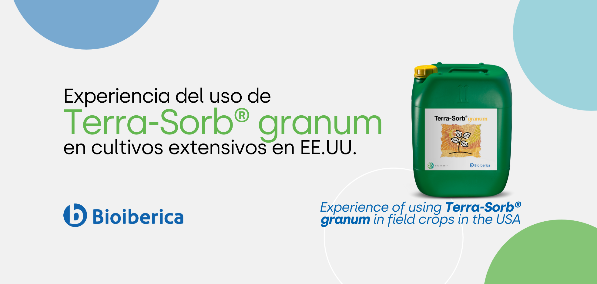 Experiencia del uso de Terra-Sorb® granum en cultivos extensivos en EE.UU.
