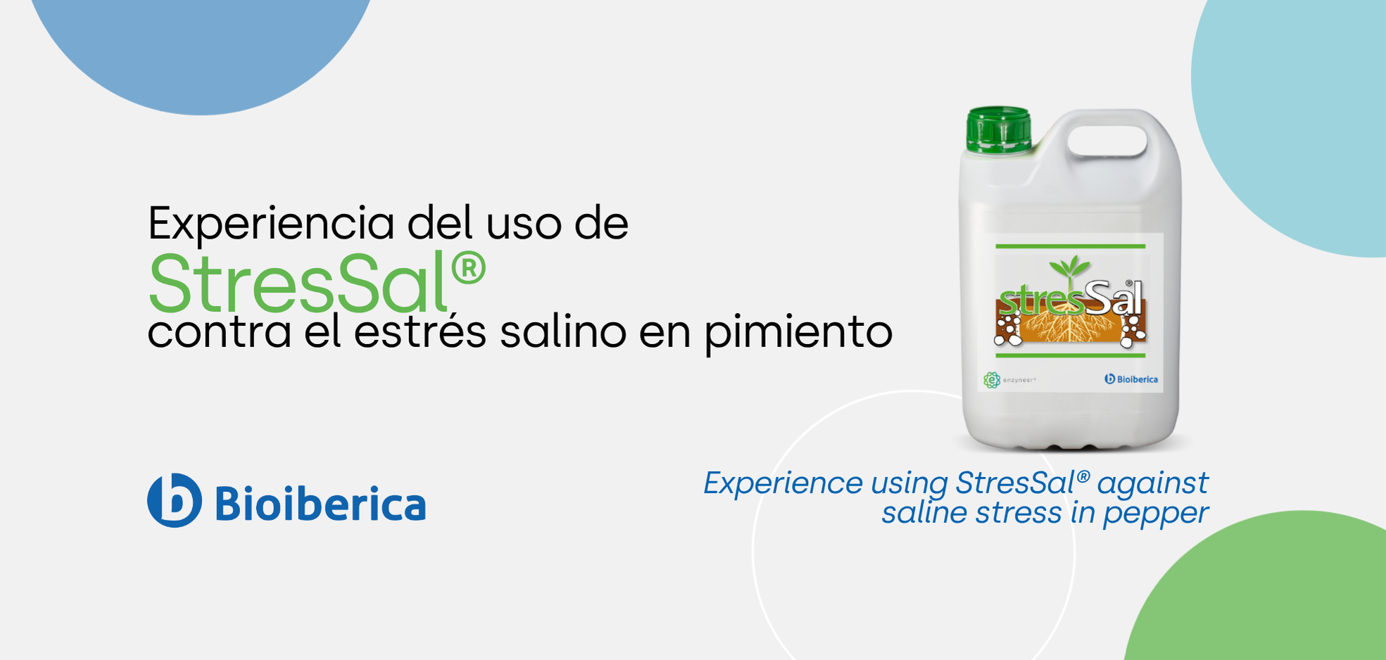 Mejora del rendimiento del pimiento bajo estrés salino con StresSal®