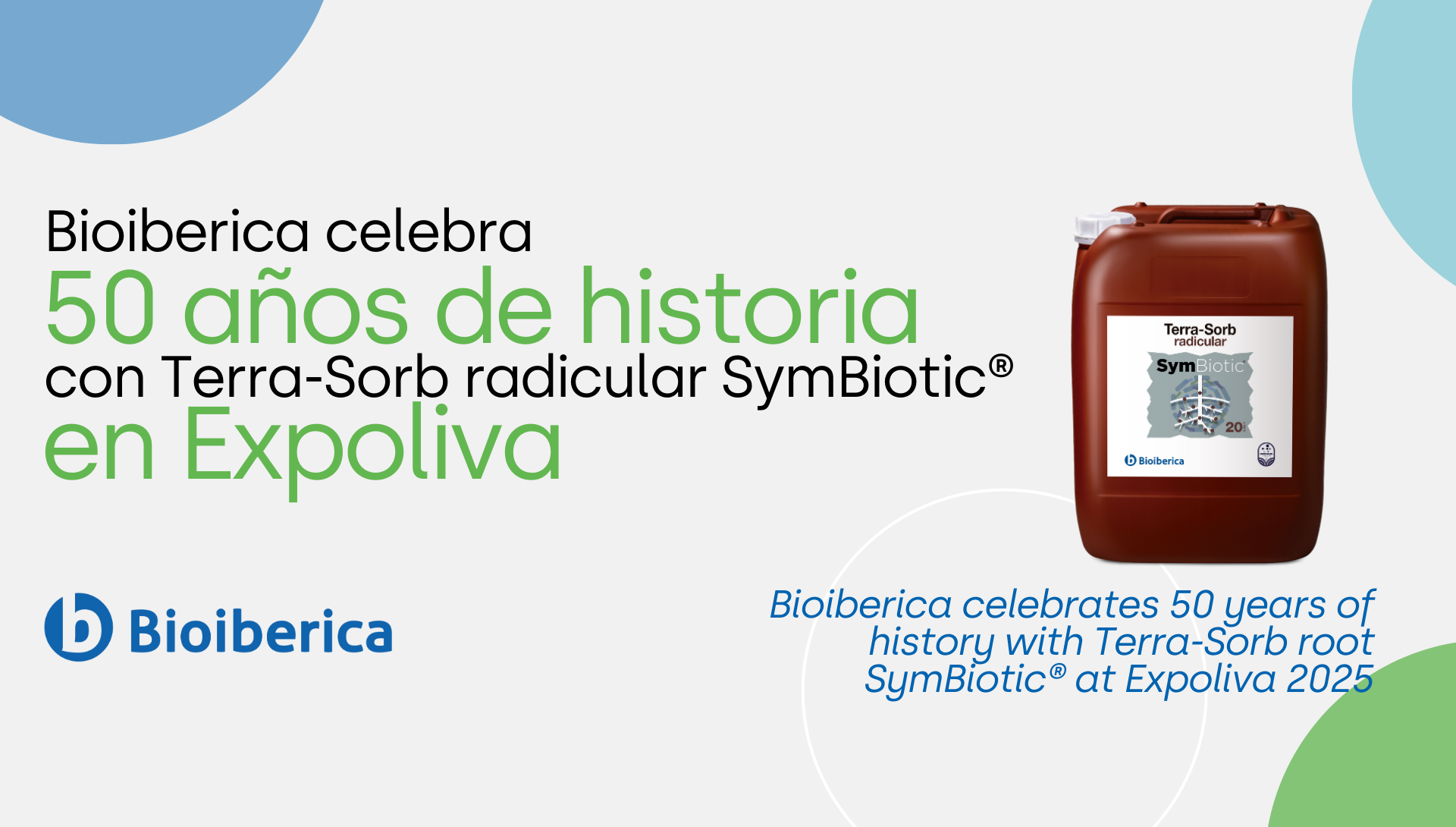 Bioiberica celebra 50 años de historia con Terra-Sorb radicular SymBiotic® en Expoliva 2025